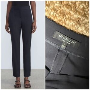 Lafayette 148 Wool SKINNY ANKLE PANT size 12